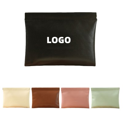 Mini Portable PU Leather Makeup Bag
