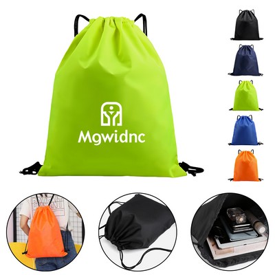 Oxford Drawstring Backpack - Water-Resistant