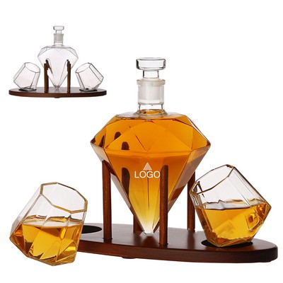 850ML Whiskey Glass Decanter Set