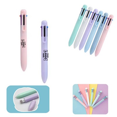 Versatile 6-in-1 Colorful Ballpoint Pen