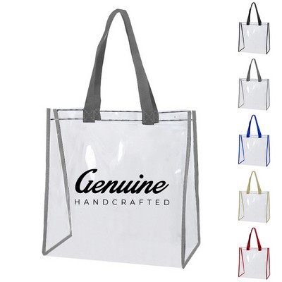 Pvc Clear Stadium Tote Bag