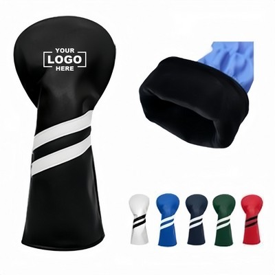 Premium PU Leather Golf Driver Head Cover