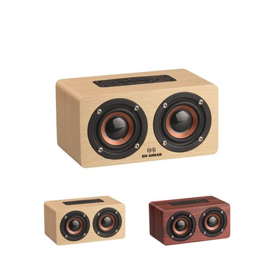 Wooden Speaker Wireless Supporting Tf Card