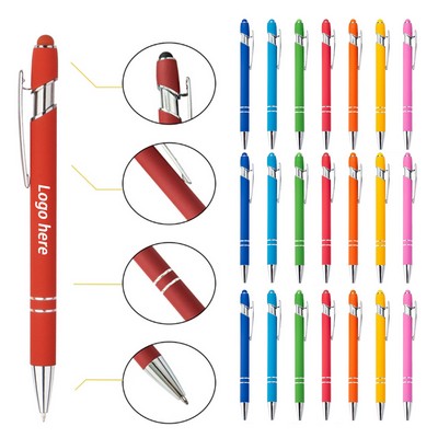 Laser-etched Metal Ballpoint with Stylus
