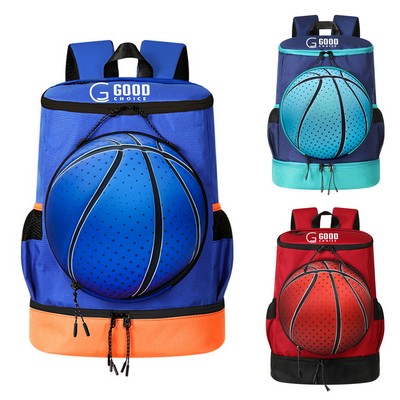 Kids Fashion Basketball Shaped Backpack