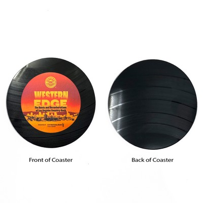 1-Sided Upcycled Mini Record Coasters - Bulk