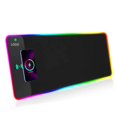 RGB Mouse Pad with Wireless Charging