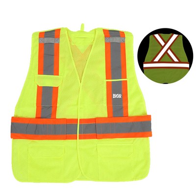 Breathable Polyester Mesh Reflective Safety Vest