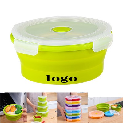Silicone Collapsible Lunch Box For Travel And Office