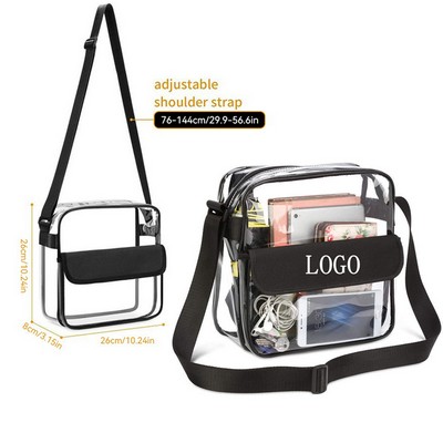 Stadium Approved Clear Pvc Shoulder Bag
