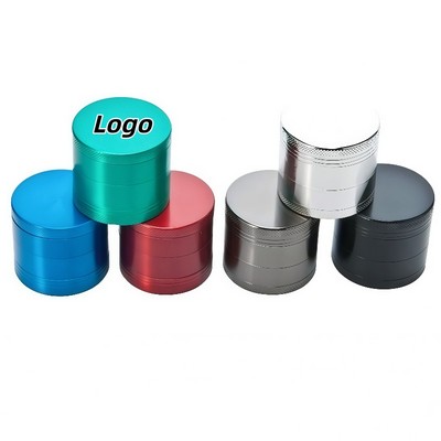 4-Layer Zinc Alloy Metal Herb Grinder with Fine Screen