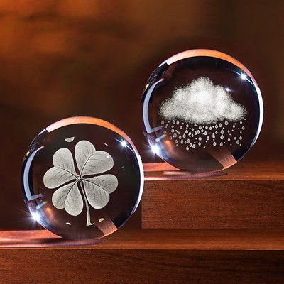 Custom Engraved Crystal Ball