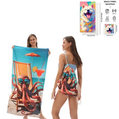 Beach Towel Backpack 55 x 27.5"