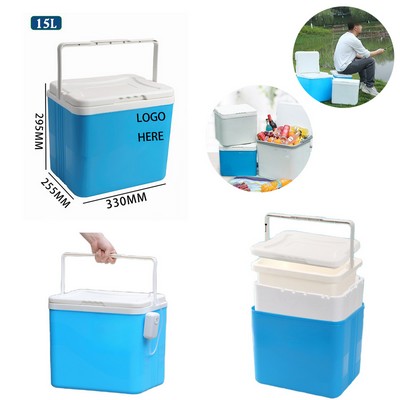 15QT Insulated Hard Cooler Box For Camping Picnics BBQs