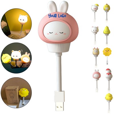 Cartoon Animal USB Plug-in Lamp