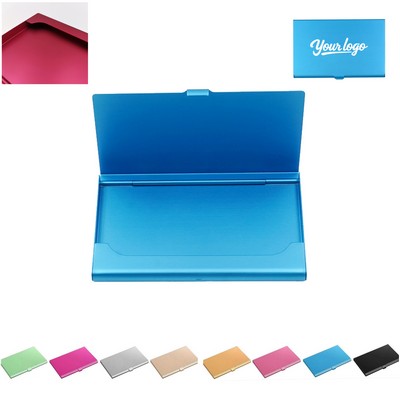 Aluminum Alloy Flip Cover Business Card Holder