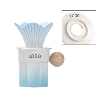 Designer Pour Over Coffee Dripper with Underglaze Dopamine Gradient