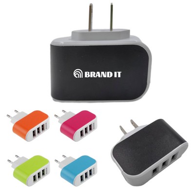 Portable 3 Port USB Charger