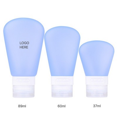 Portable Leak Proof Silicone Travel Bottles Refillable Pump Dispenser 37-89ml