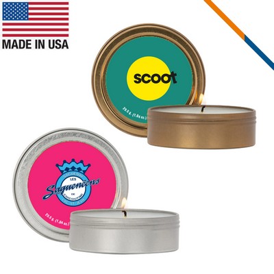 Glowi Scented Candle In Screw-Top Metal Tin - 2 OZ.