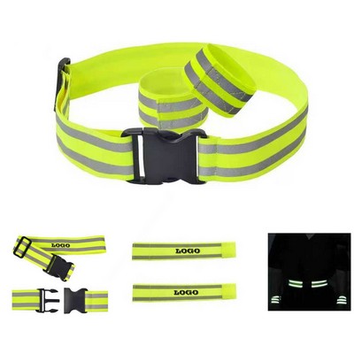 Reflective Armbands And Belt Set