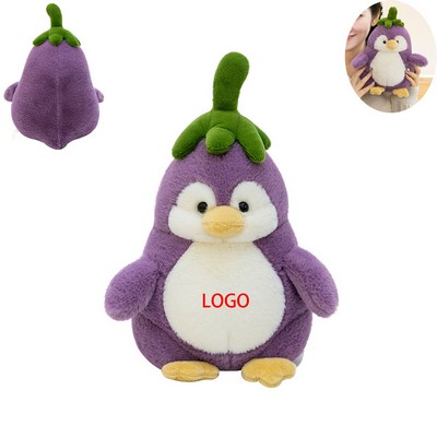 10" Eggplant Penguin Plush Toy