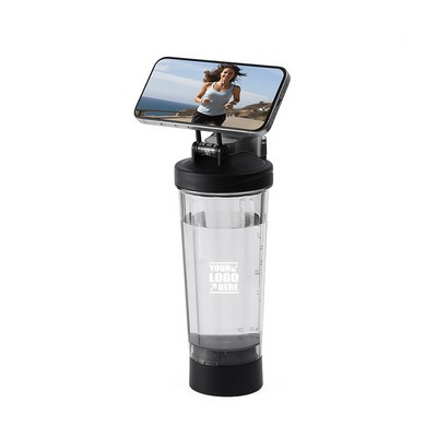24oz Sports Water Bottle With Phone Holder