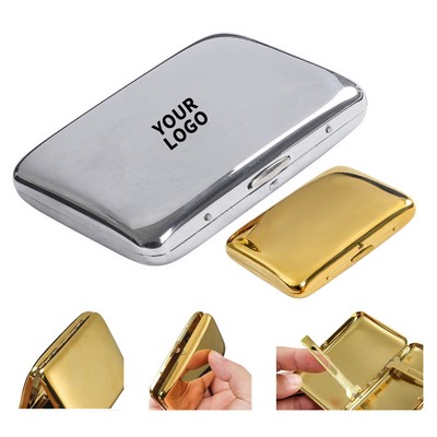 Stainless Steel Cigarette Case Three Point Seven Inches Length Two Point Eight Inches Width Zero Poi