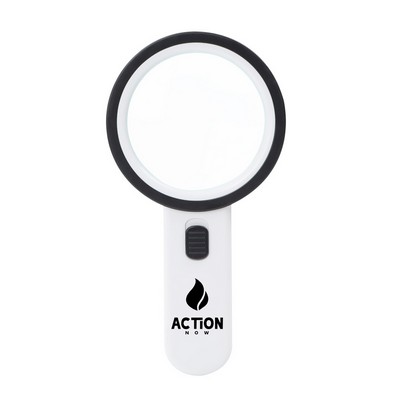 Handheld Magnifying Glass w/12 LED Illuminated Lighted