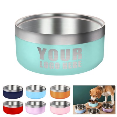Thickened Double-Layer Stainless Steel Pet Bowl