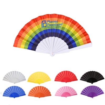 9" Plastic Handheld Folding Fan