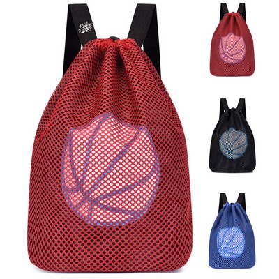 Dynamic Mesh Youth Drawstring Ball Backpack