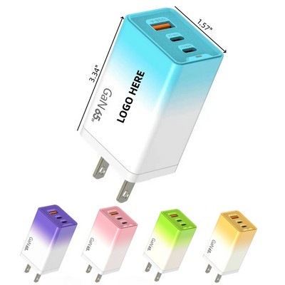 65W USB Wall Charger Block
