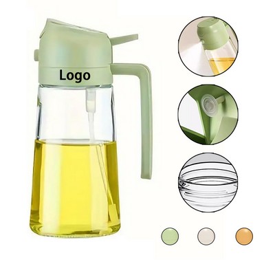 2-in-1 Anti-Leakage Generic Oil Sprayer Glass Bottle