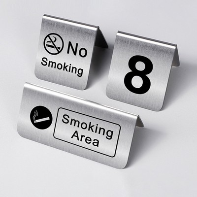 Stainless Steel Table Tent Sign