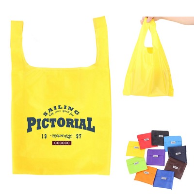 190T Polyester Folding Shopping Bag