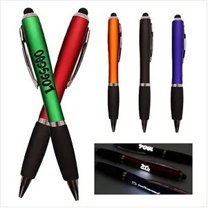 Light Up Logo Gourd Shape Touch Pen(Ocean)