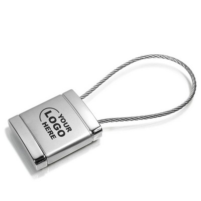 Chrome Cable Key Chain