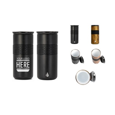 Elemental® Artisan Ceramic 16oz Stainless Steel Tumbler with Ceramic Lid