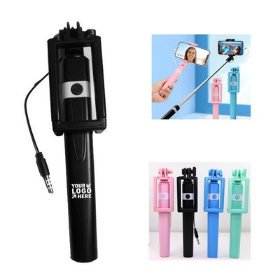 Foldable Wired Cable Selfie Stick