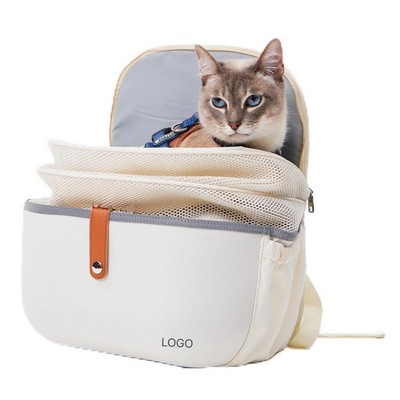 Airline Approved Cat Backpack Carrier Breathable Pet Bag for Travel Hiking Outdoor