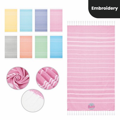 Custom Embroidered Turkish Beach Towel