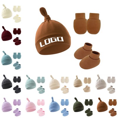 Infant Hat, Mittens & Socks Ensemble