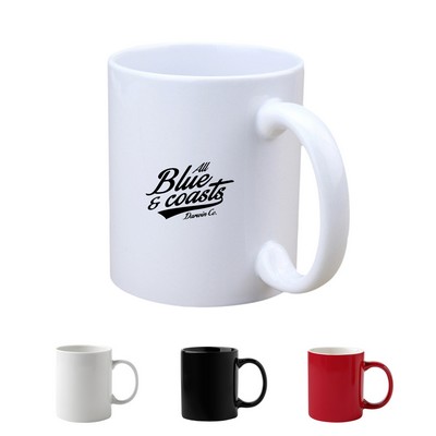 11oz Bistro Style Ceramic Coffee Mug