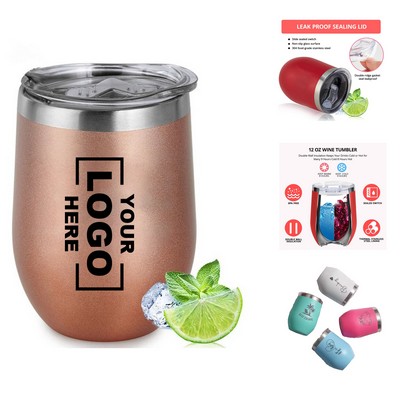 304 Stainless Steel Bottle Egg Cooler Cup 12oz U-Shaped Insulated Cooling Beer Cup