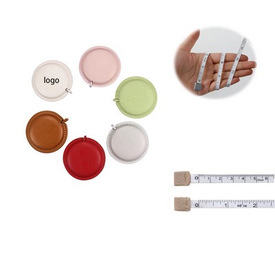 60" PU Leather Auto-Retracting Tape Measure