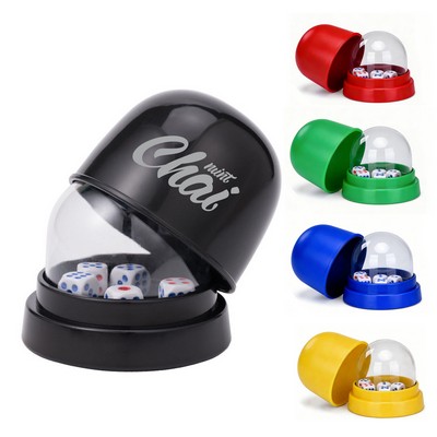 Transparent Plastic Dice Cup Set