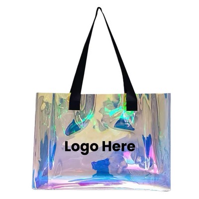Clear PVC Laser Hologram Tote Bag
