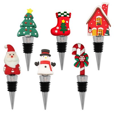 Christmas Metal Wine Stopper