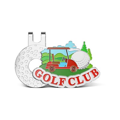 1" Soft Enamel Golf Hat Clips